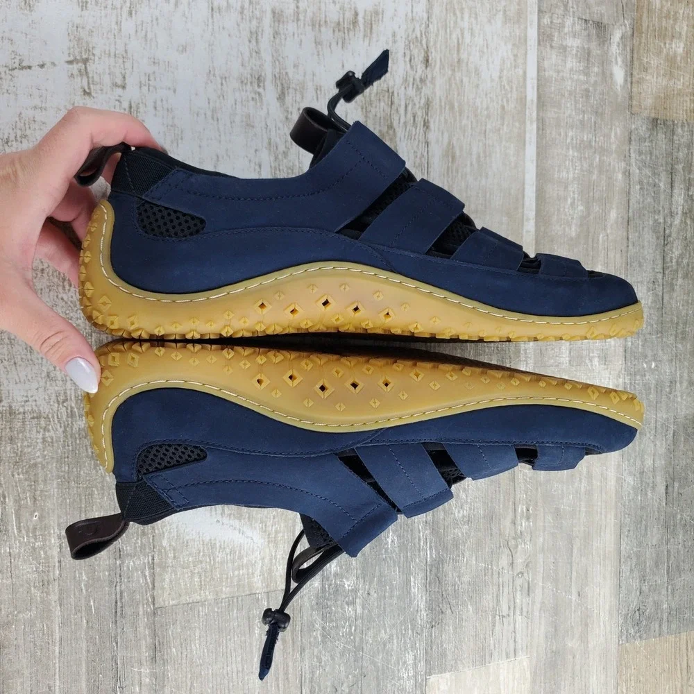 Cole Haan Zerogrand Tidetrek Fisherman Mens Sandals 11.5 M Navy Blue Leather